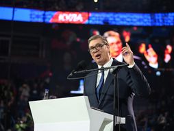 Beograd, skup SNS, Aleksandar Vučić