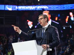 Beograd, skup SNS, Aleksandar Vučić