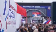 Veliki skup SNS u Areni: Prisutno 70.000 ljudi, vijore se hiljade srpskih zastava, očekuje se obraćanje Vučića