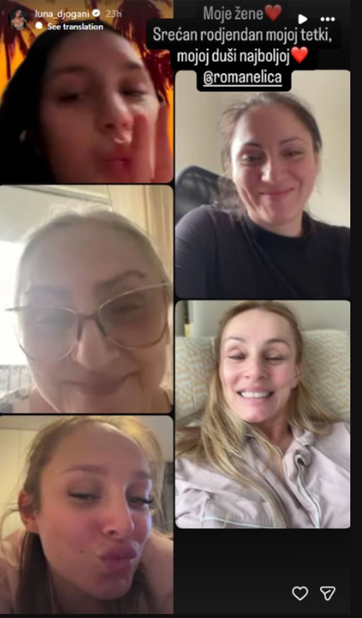 Slavlje u porodici Lune Đogani: Povod je prelep, Anabela presrećna, majka i sestra pevačice su tu "Moje žene"