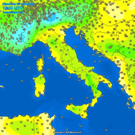Trenutne temperature vazduha