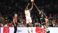 Zvezda - Partizan: Mala prednost Zvezde posle 10 minuta, Lakić pogodio uz zvuk sirene