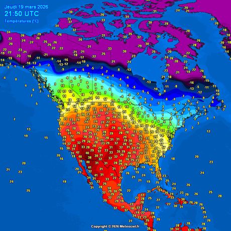 Temperature vazduha u Americi