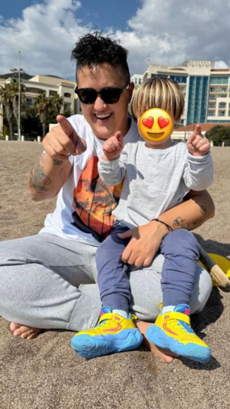 Marija Šerifović sa sinom