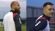 Vanja prvi došao na trening Srbije posle povratka među Orlove, Sergej  na teren izašao sa neočekivanim kolegom