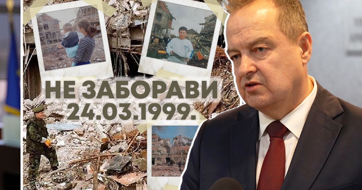 THEY DESTROYED BRIDGES, SCHOOLS, HOSPITALS - BUT NOT OUR SPIRIT: Dacic on anniversary of start of NATO bombing