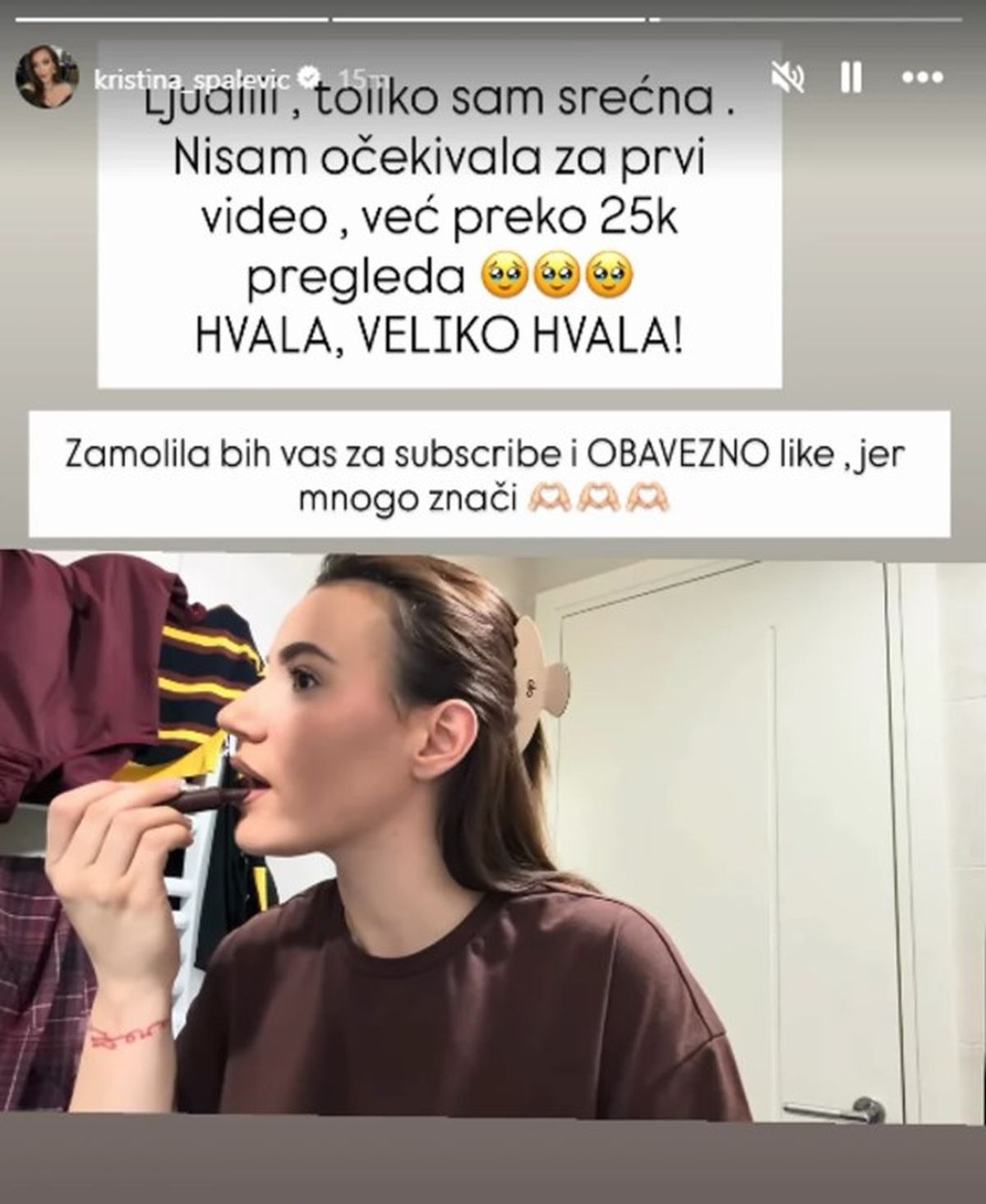 Nakon drame sa Kristijanom, Kristina podelila lepe vesti! Ovo nije očekivala: "Toliko sam srećna, mnogo znači"