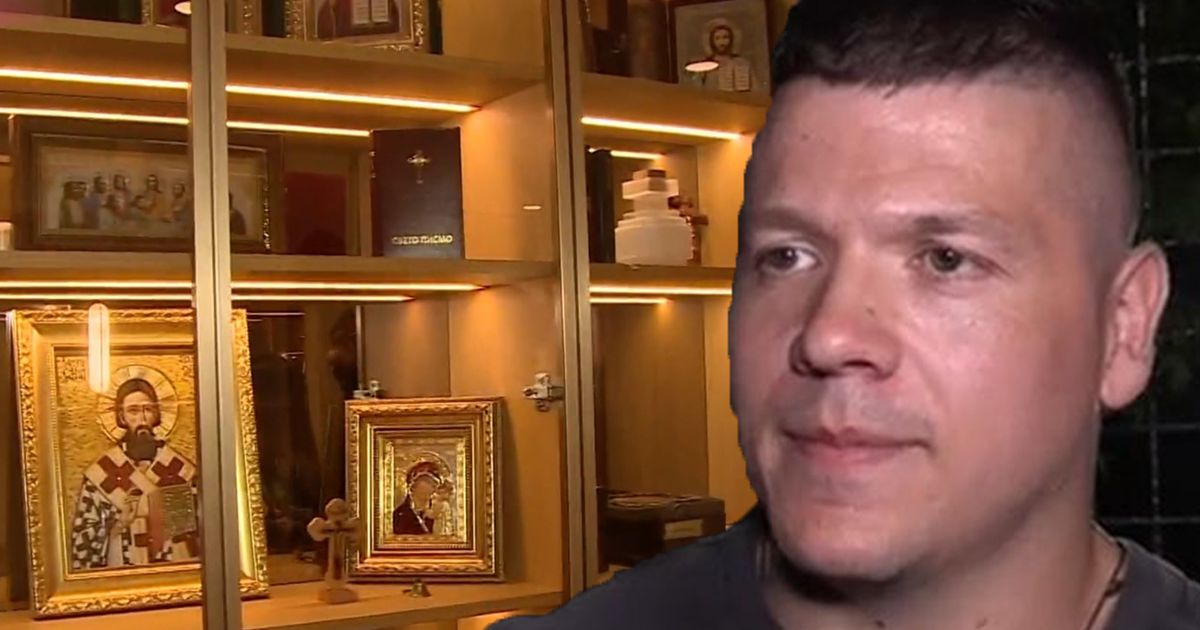 Od poda do plafona ikone i kandila! Sloba u kući napravio 