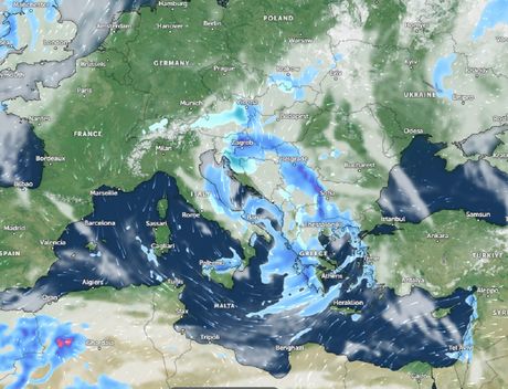 Padavine i satelitska slika
