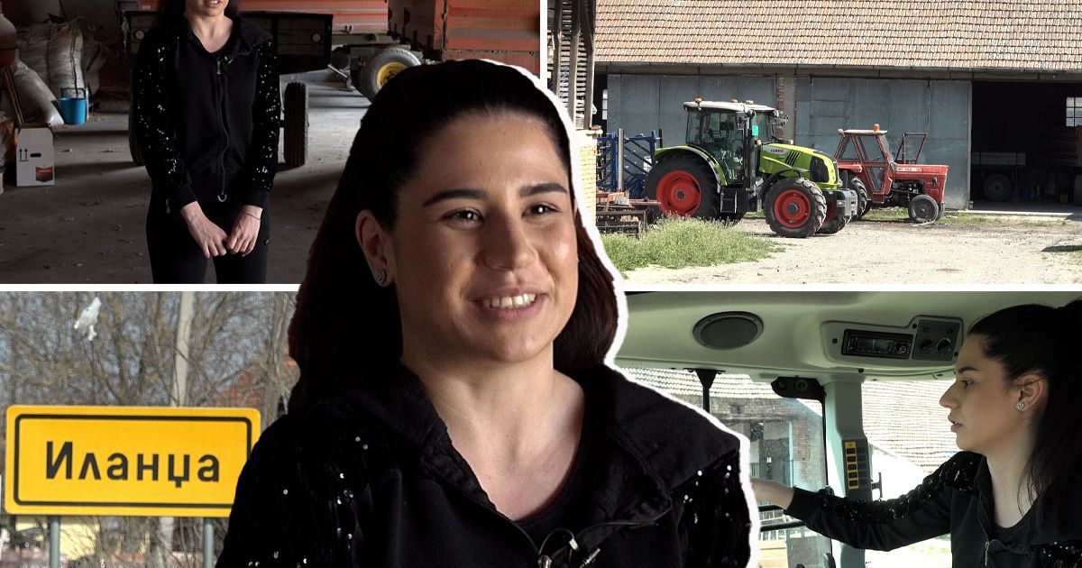 Beautiful engineer Teodora (24) loves driving tractors: She is the most powerful boss in Banat, look what she does
