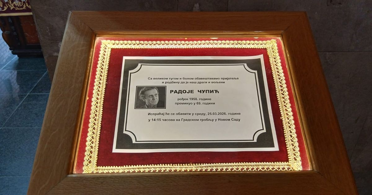 Na umrlici poznatog srpskog glumca nema ožalošćenih: Porodica i prijatelji ispraćaju Radoja Čupića