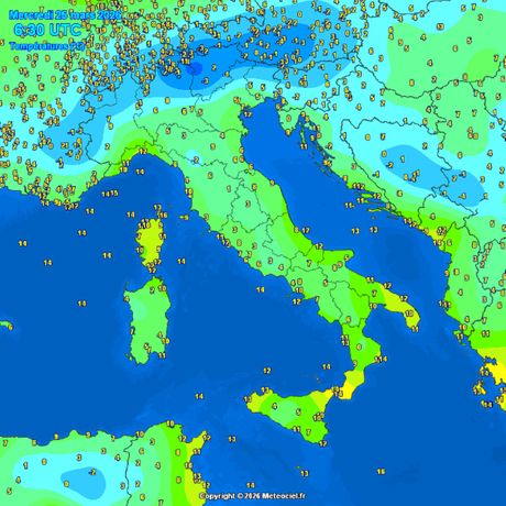 Trenutne temperature vazduha
