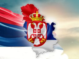 Srbija zastava, mapa