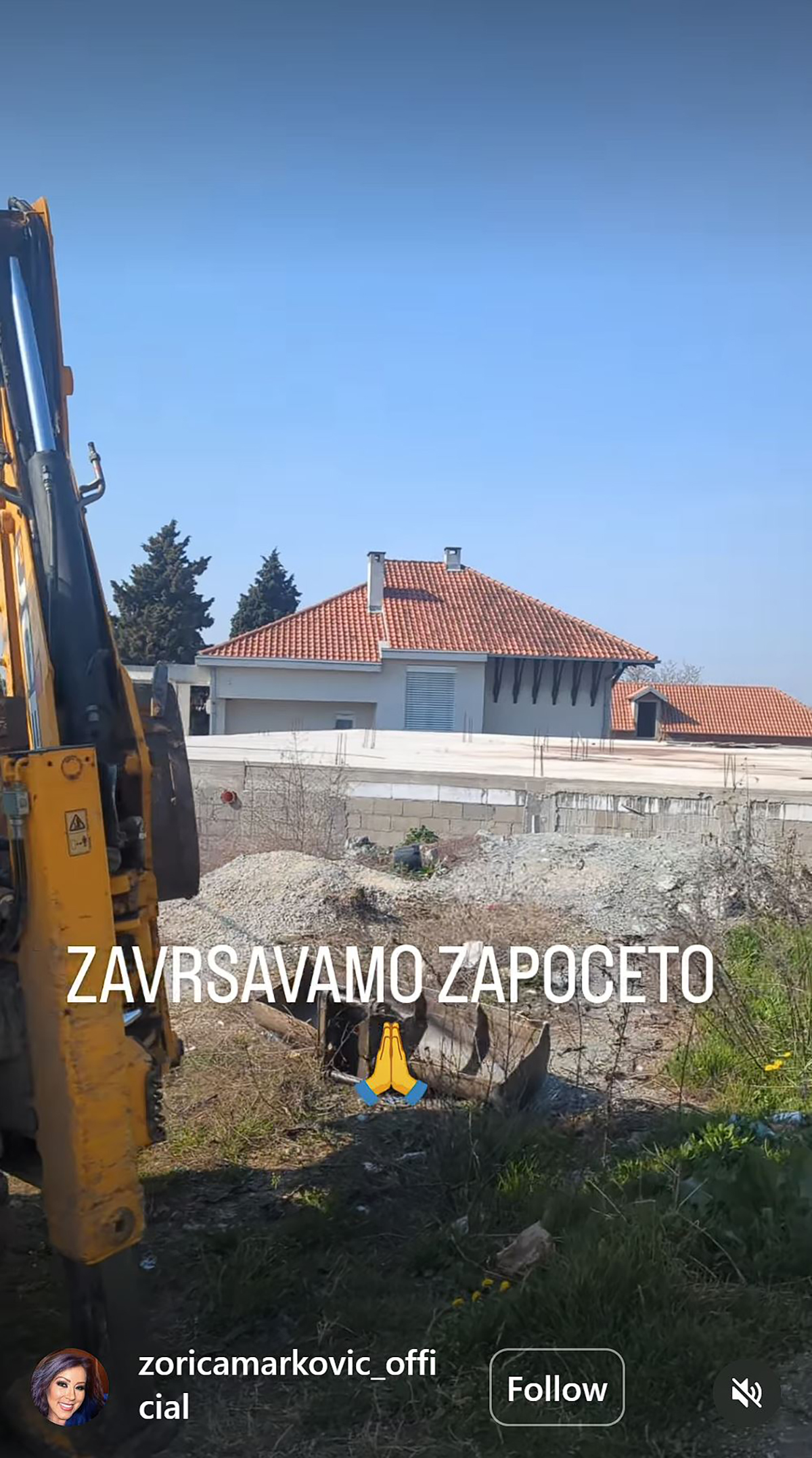 "Završavamo započeto" Zorica Marković posle problema sa srcem ispunjava svoj san, sela na bager i sve pokazala