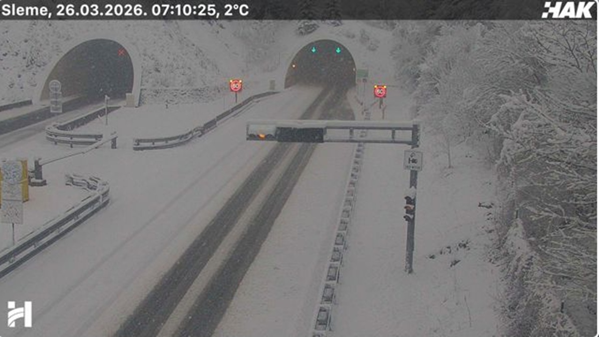 Nagla promena vremena u Hrvatskoj: Sneg zatrpao auto-put, nestvarni prizori za kraj marta