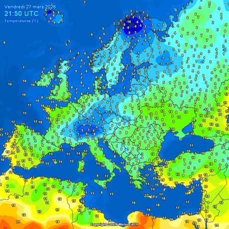 Trenutne temperature vazduha