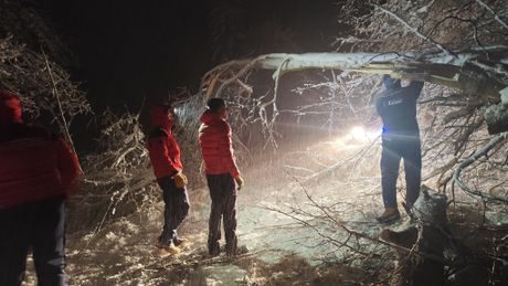 Hrvatska nevreme, zavejana porodica