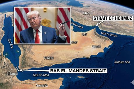 Donald Tramp, Bab al Mandab  Strait of Hormuz