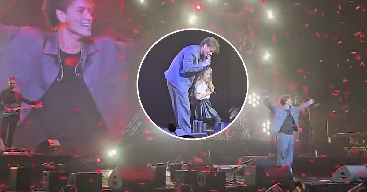 Jakov opened the concert, then brought little Sloboda on stage: He asked her what she will be when she grows up