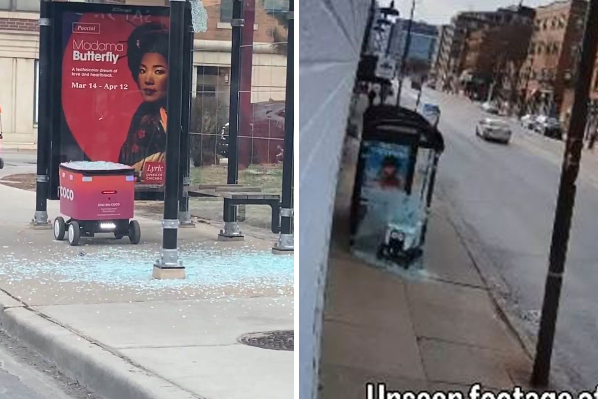 Dva robota za dostavu razbila staklo na autobuskom stajalištu u razmaku od par dana: Idu brzinom od 8 km/h