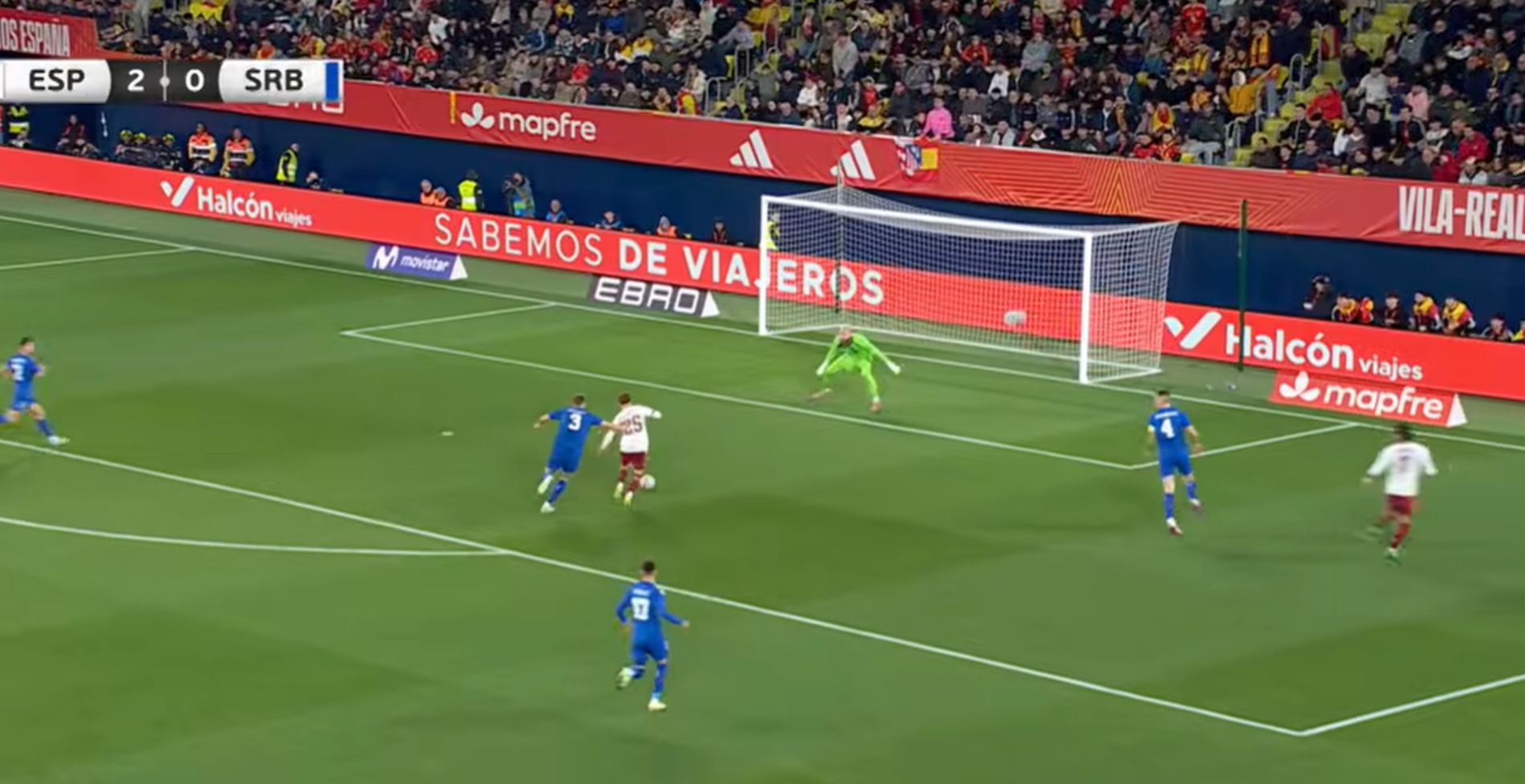 Ovako je debitant finiširao Srbiju usred Španije: Peta kojom je izbačena odbrana, a onda rutinska završnica