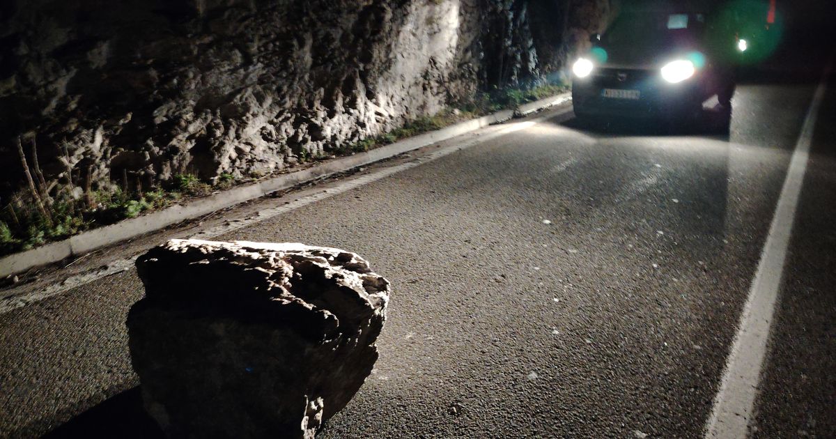 Incident u Sićevačkoj klisuri: Stena pala direktno na kolovoz