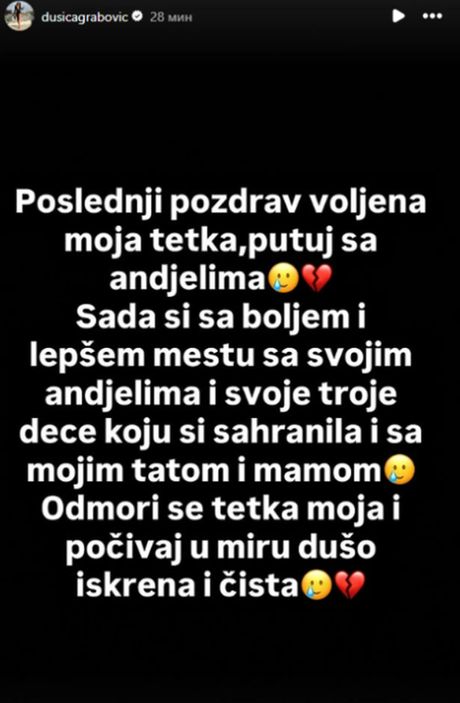 Objava Dušice Grabović