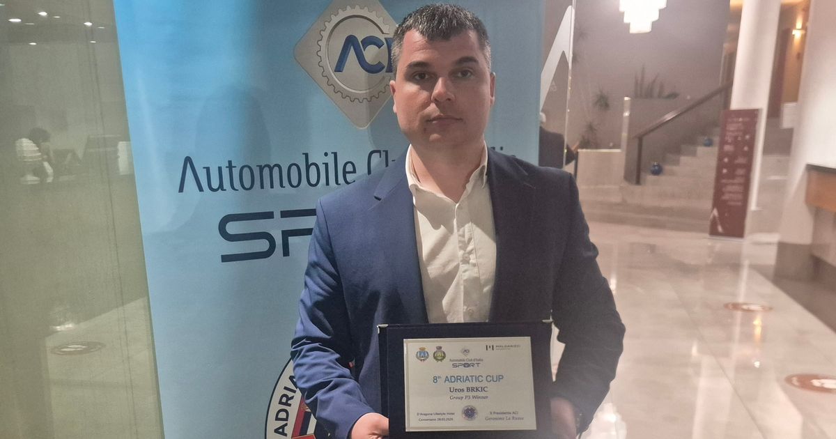 ISTORIJSKO PRIZNANJE ZA UROŠA BRKIĆA – ACI potvrdio dominaciju srpskog asa na svečanosti u Bariju