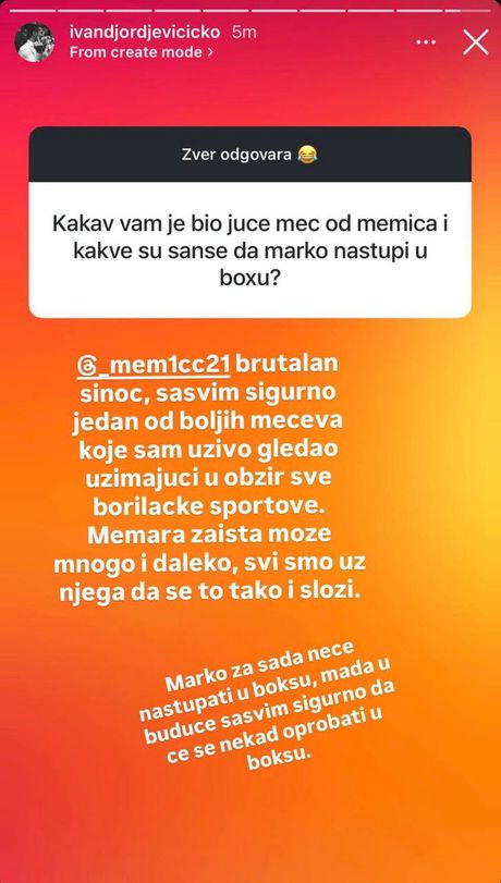 Ivan Đorđević Icko o Almiru Memiću