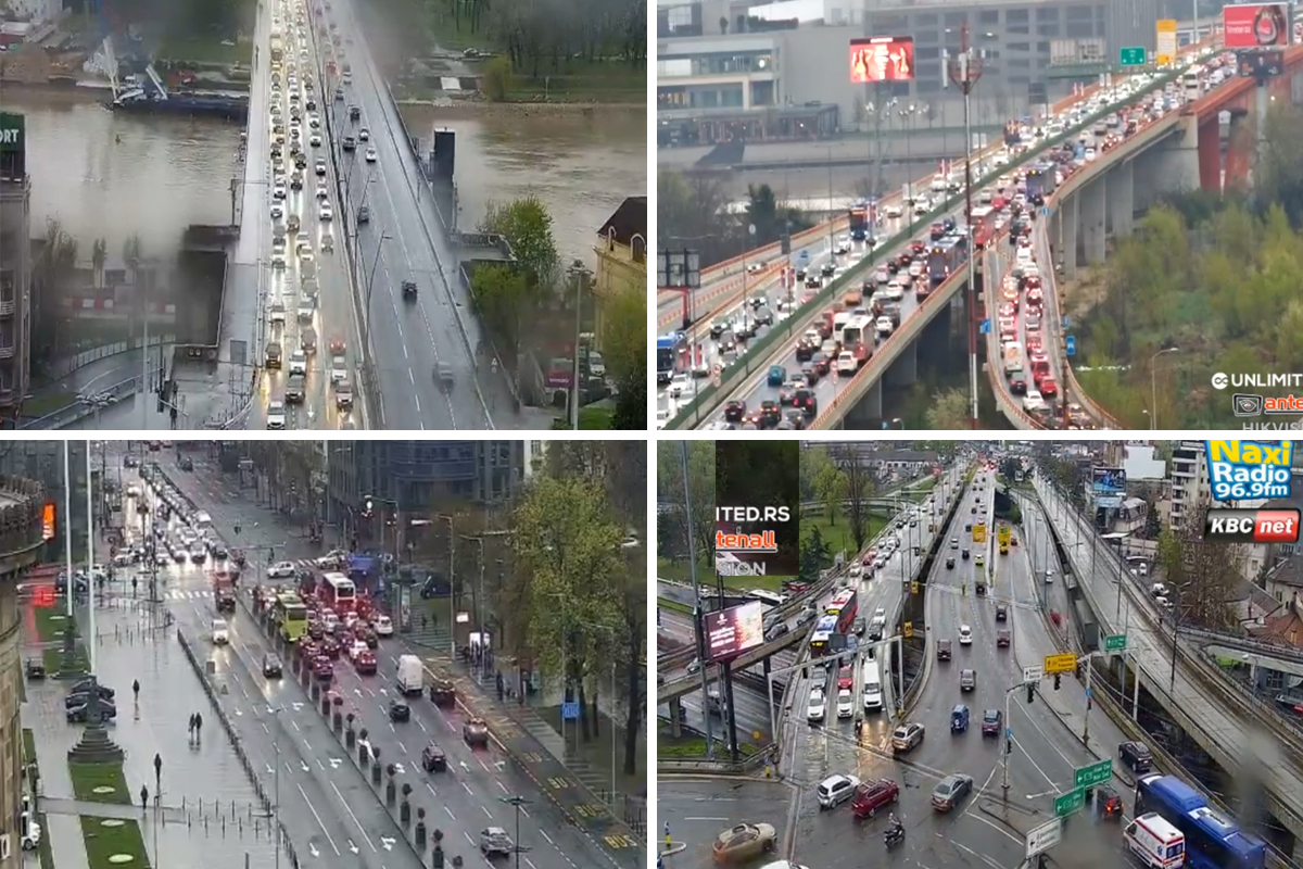 Kišica napravila haos u Beogradu! Saobraćaj mili, napravio se kolaps: Ove deonice su najkritičnije