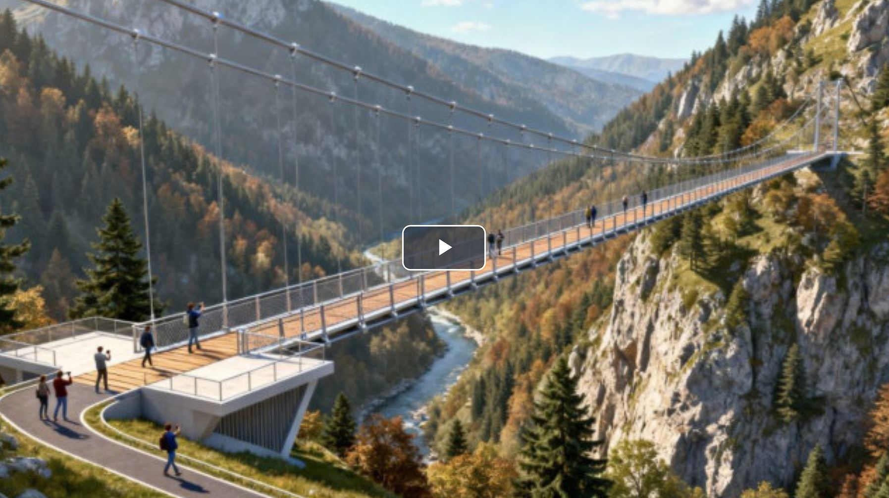 Najviši viseći most u Evropi biće izgrađen na Balkanu: Investicija iznosi 6 miliona evra