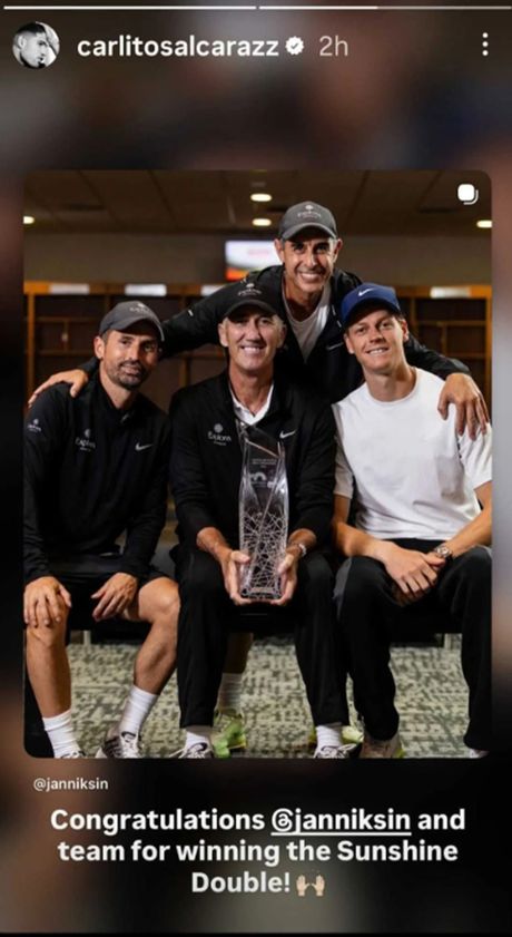 Alkaraz čestitao Sineru