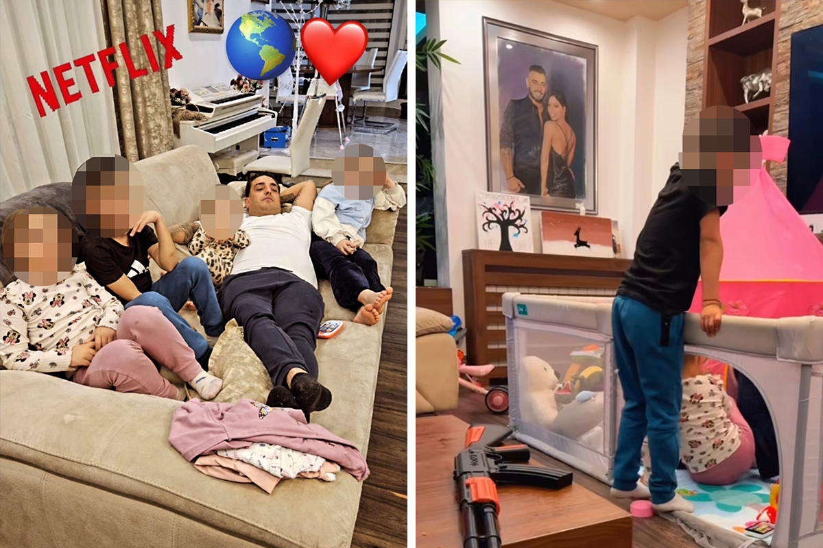 Na zidu veliki portret, beli klavir i palme nasred sobe: Zavirite u dom Darka Lazića u Brestaču, okupio decu