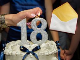 18, rodjendan, torta, koverta