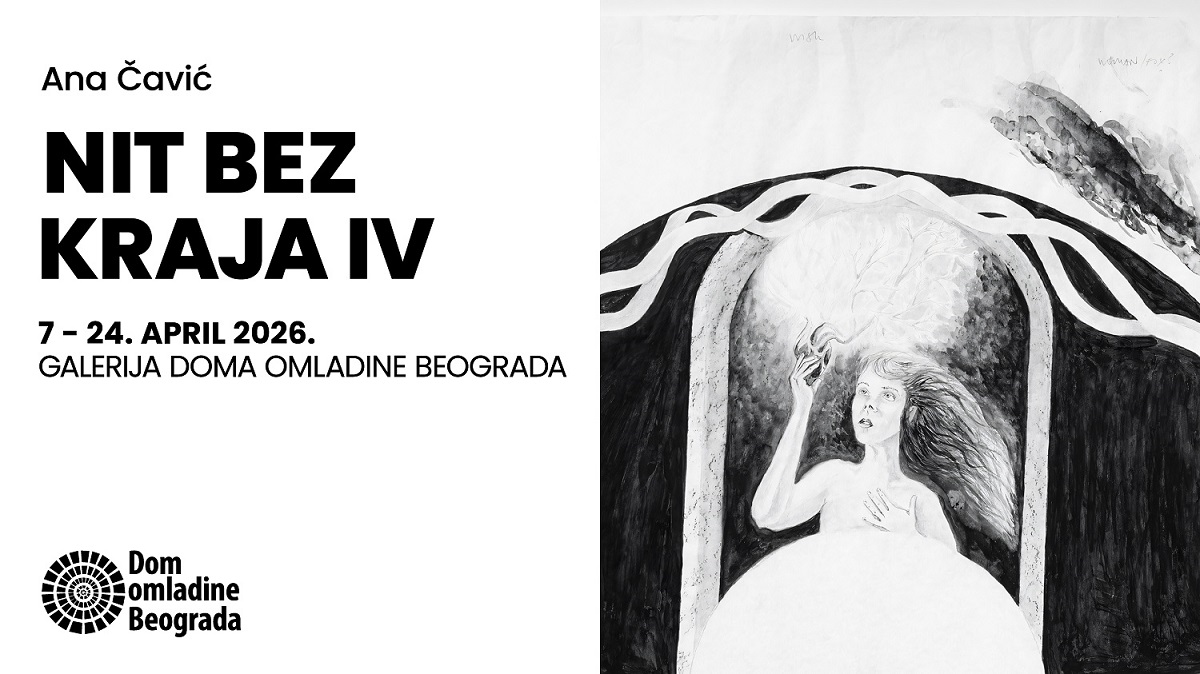 Izložba "NIT BEZ KRAJA IV" Ane Čavić u Domu omladine Beograda