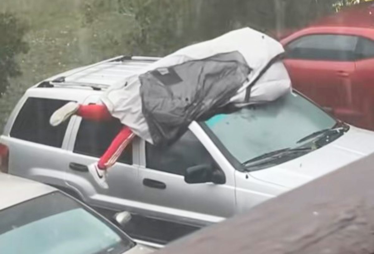 Telom je zaštitio automobil od grada: Izračunao da je bolje da dobije po bubrezima, nego po džepu