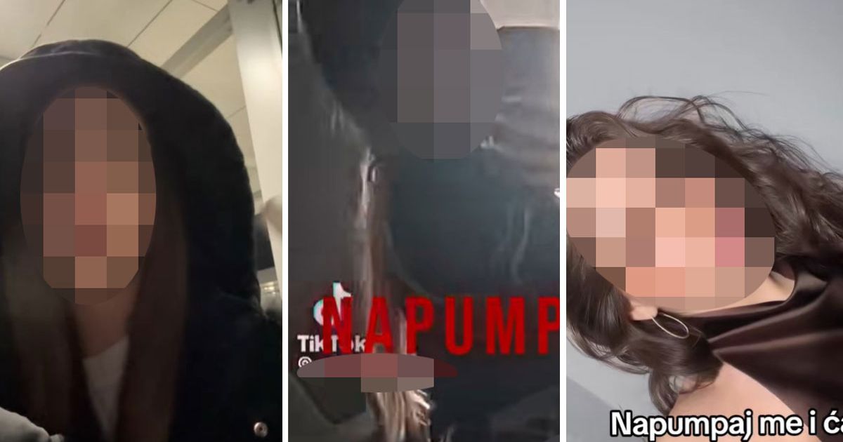 "Napumpam i ćao" Teen girls from Serbia undress on TikTok to a song that will GROSS YOU OUT