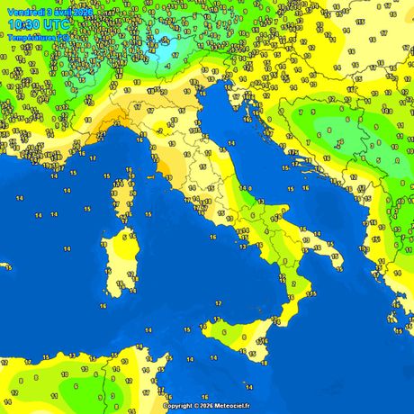 Trenutne temperature vazduha