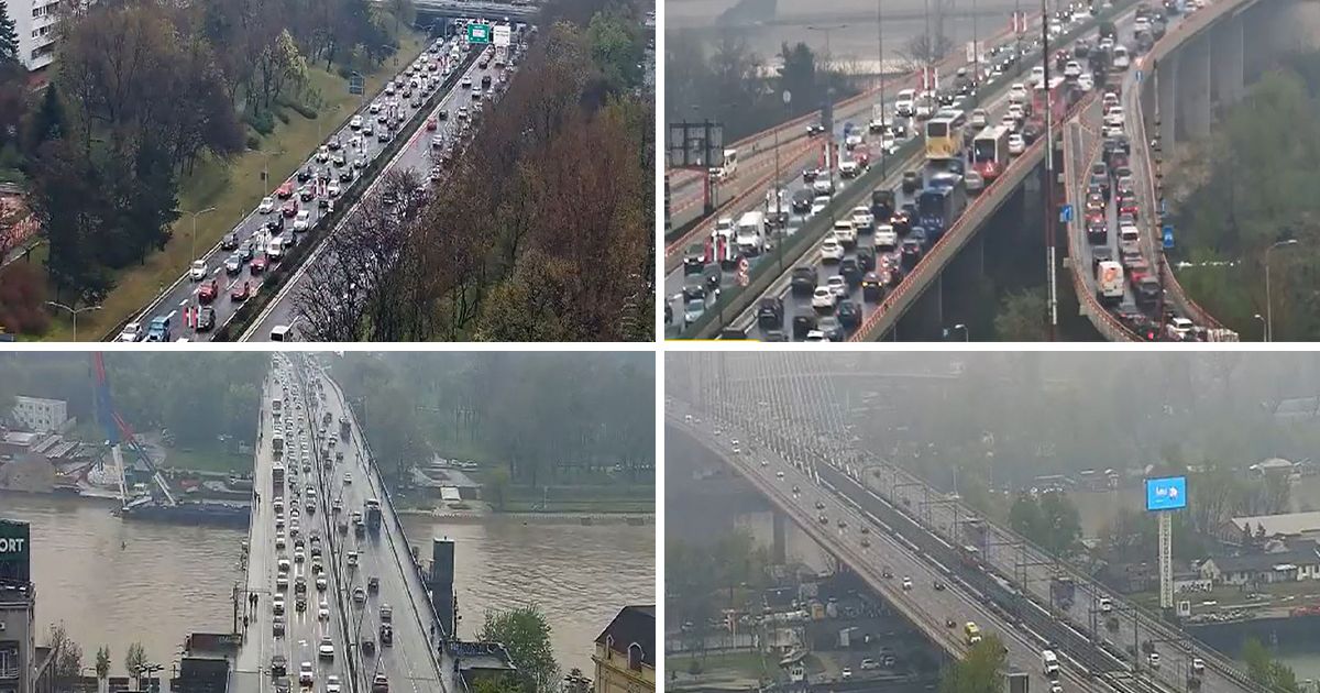 Samo strpljenja: Kad se udruže petak, kiša i kraj radnog vremena, nastaju gužve, evo gde je 