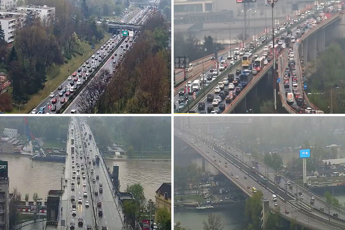 Samo strpljenja: Kad se udruže petak, kiša i kraj radnog vremena, nastaju gužve, evo gde je "kritično"