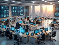 AI, veštačka inteligencija, robot, roboti, kancelarija