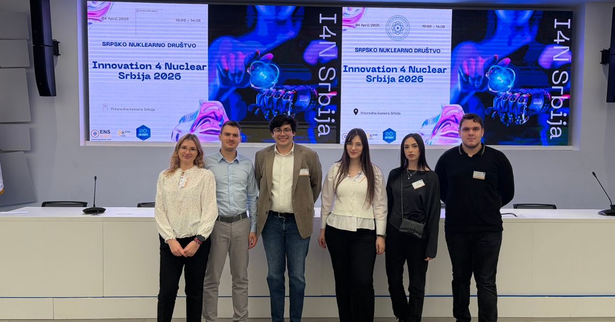Pobednik nacionalnog takmičenja u nuklearnim inovacijama - Đorđe Đorđević iz SRBATOM-a