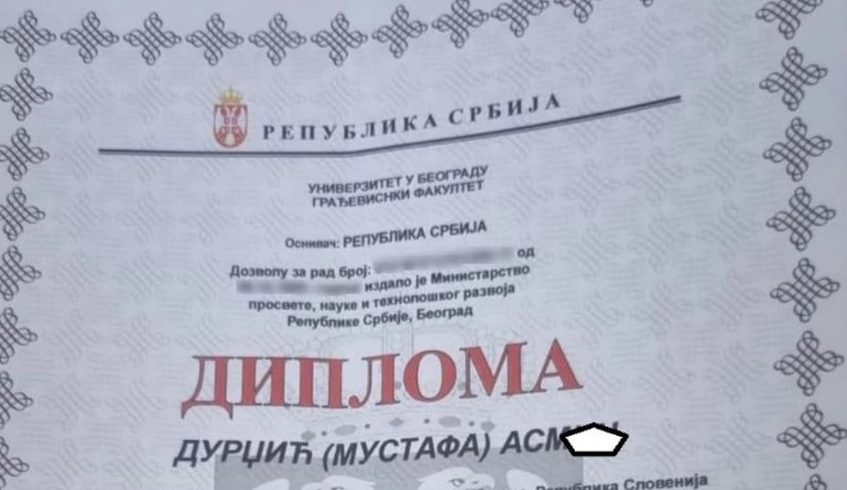 Ovo je diploma Asmina Durdžića: Ovo je završio u Beogradu na državnom fakultetu, prosek mu nije mali