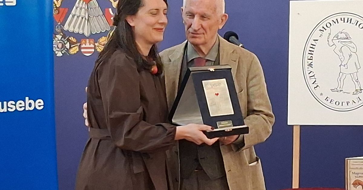 Sanji Savić Milosavljević uručena nagrada 