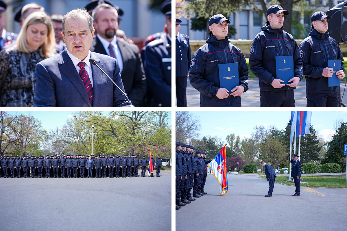 "Prijem novih vatrogasaca je pokazatelj snage države": Ministar Dačić na promociji polaznika vatrogasne obuke