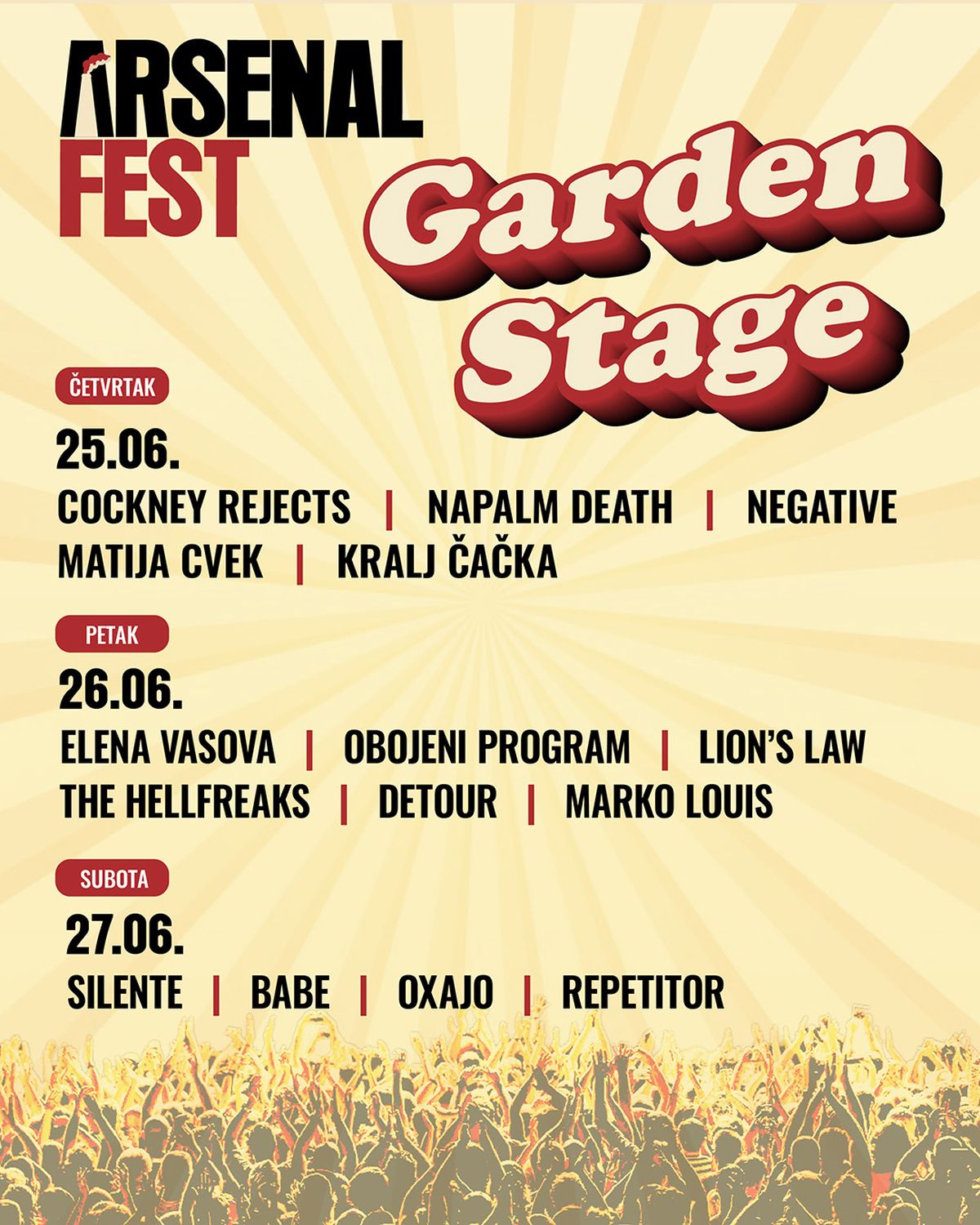 Arsenal Fest 2026 predstavlja program omiljene bine alternativnog zvuka