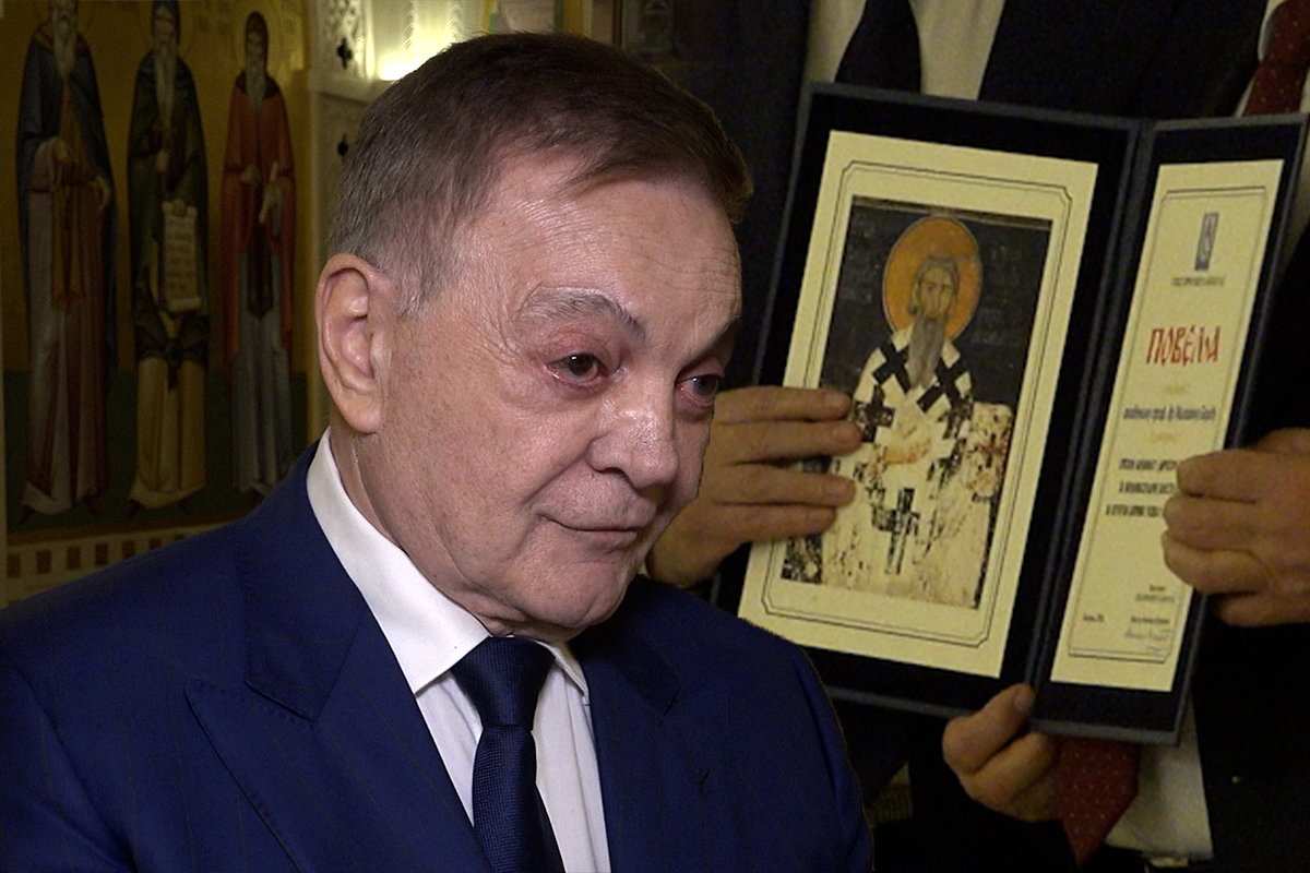 Prof. dr Milovan Bojić dobio Svetosavsku povelju: Ceo životni vek sam okrenut pacijentu, to je smisao svega