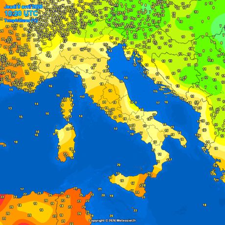 Trenutne temperature vazduha