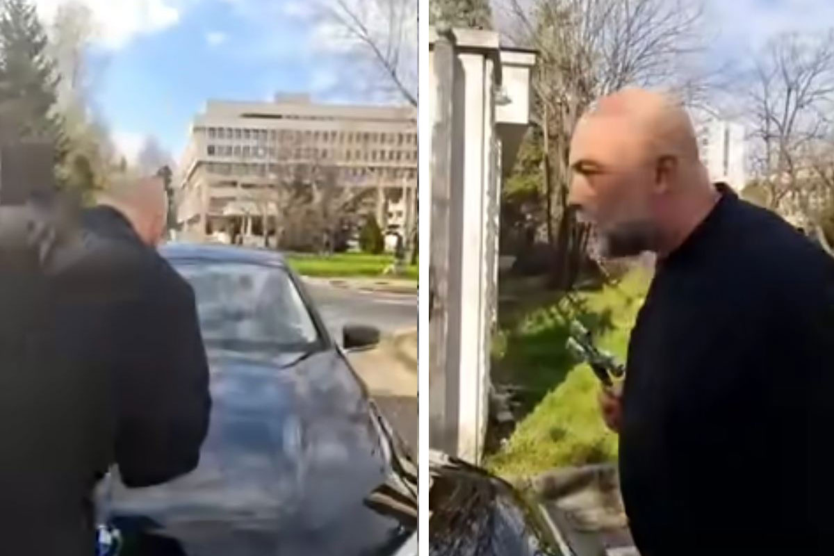 "BACIO KLETVE" NA MINISTARKU! Iskočio u pravoslavnoj mantiji pred službeni automobil, nastao haos!