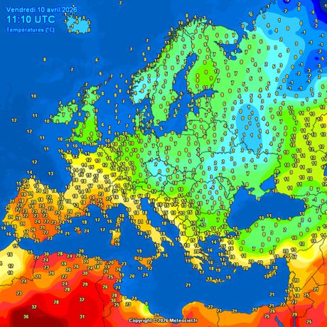 Trenutne temperature vazduha